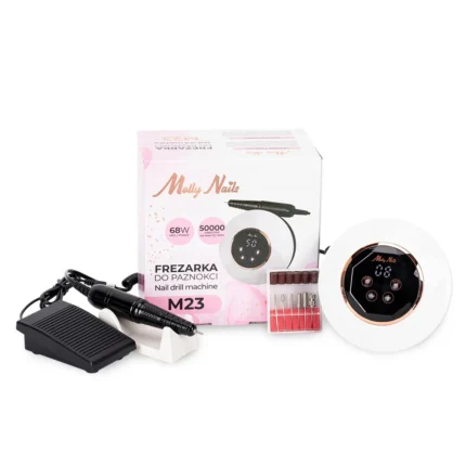 Torno Profesional Molly Nails M23 68W 50.000 RPM Blanco